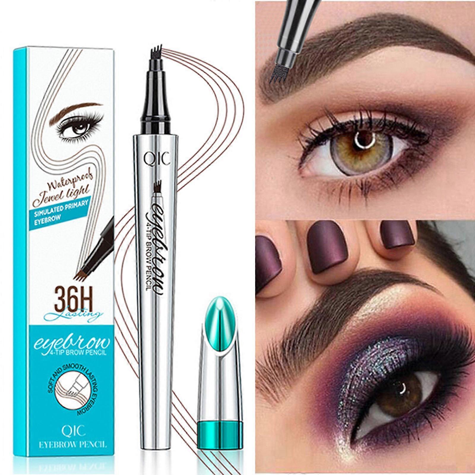 Wild Brow Waterproof Non-Smudge Liquid Four-corner Fork Eyebrow Pencil