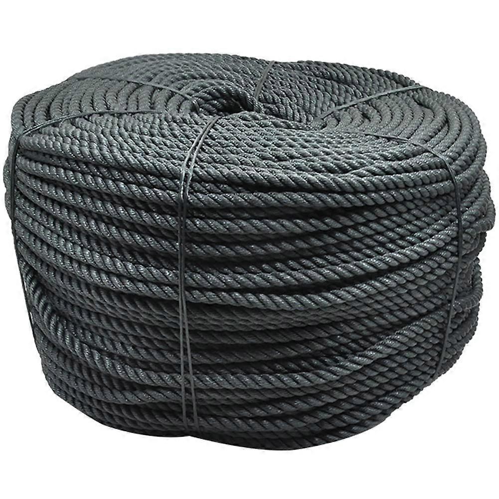 Dark Green Nylon Plastic Braided Rope M6x10m for Electrical Machinery and General Use