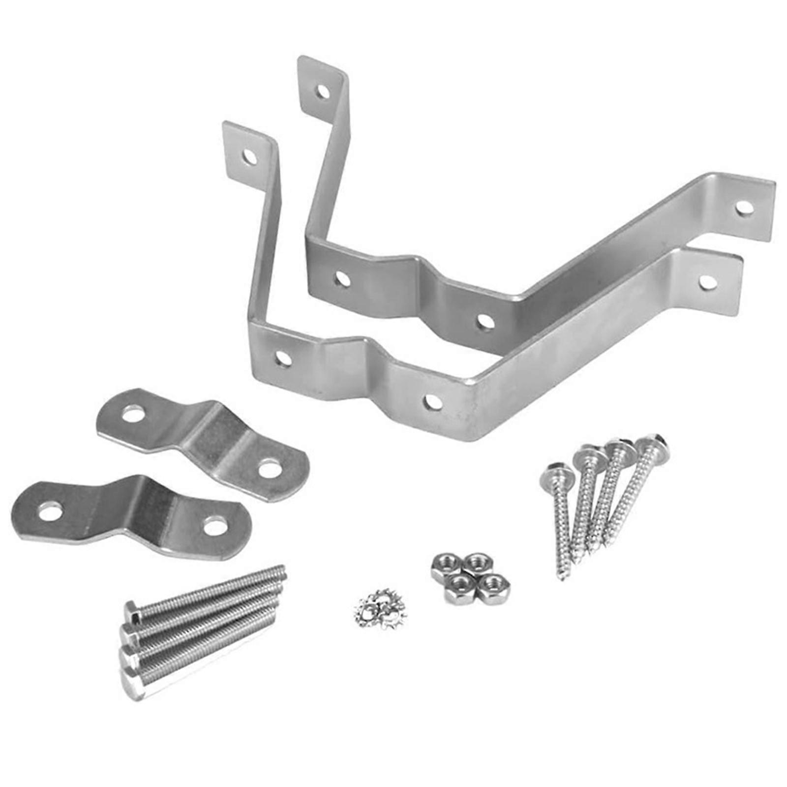 Practical Sturdy Metal Antennas Poles Wall Brackets Clamp Adjustable Ranges Convenient Accessory for Various Surfaces