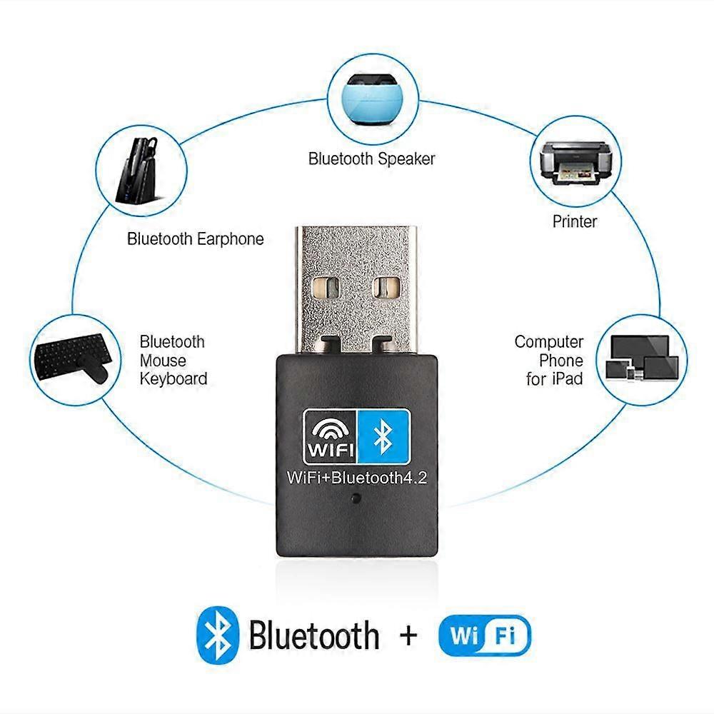 150Mbps Wifi Adapter Wireless Wifi Receiver USB 2.0 Wireless For Laptop Desktop Bluetooth-compatible4.2