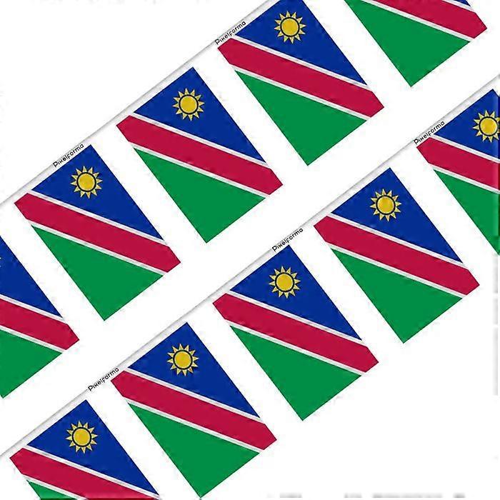Bunting Flag - Multicolored - Namibia - 50 pieces - 14 x 21 cm - Polyester