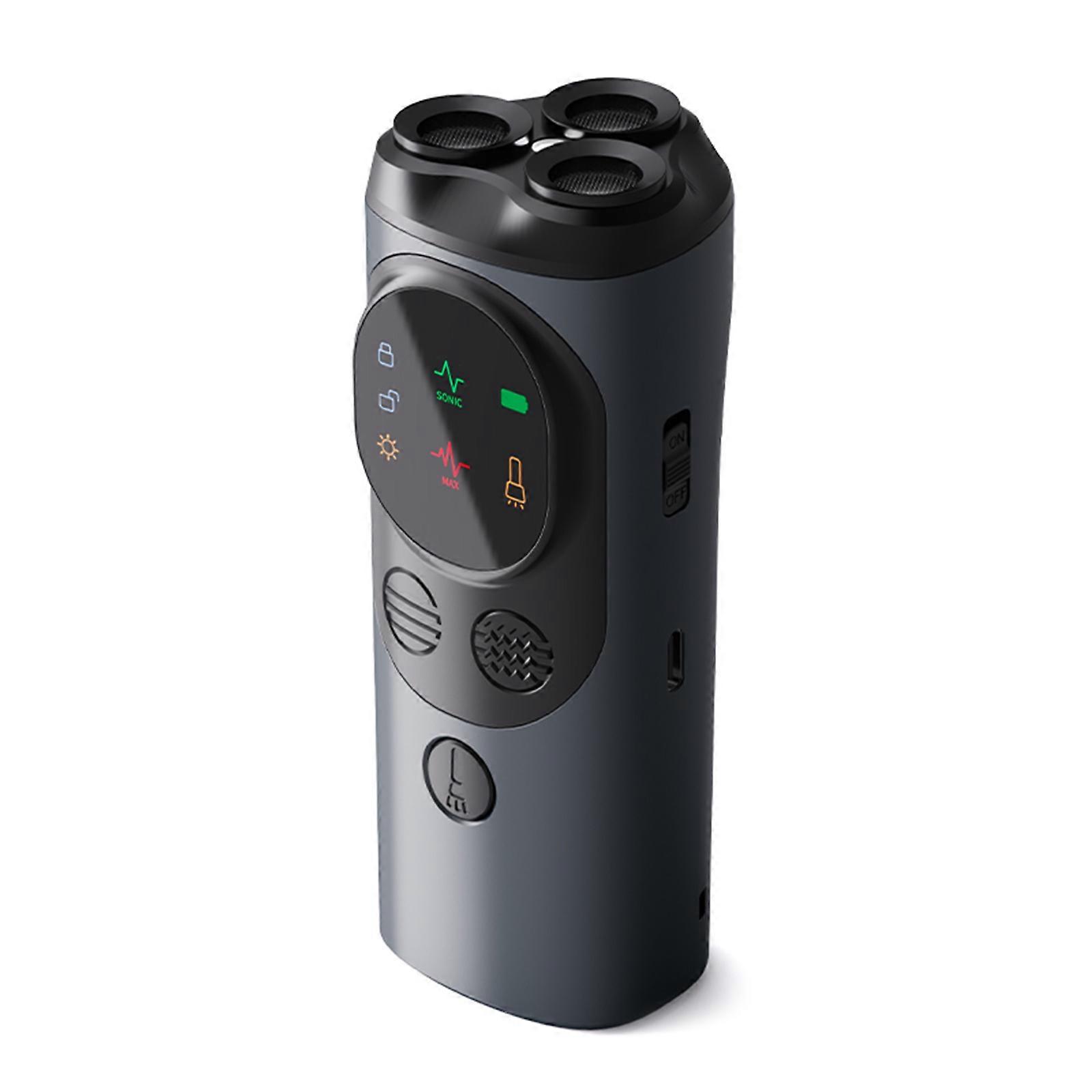 Ultrasonic Dog Offensive Gadget Convenient Designs Three Port Ultrasonic Pet Prevent Device ABS for Easy Carrying