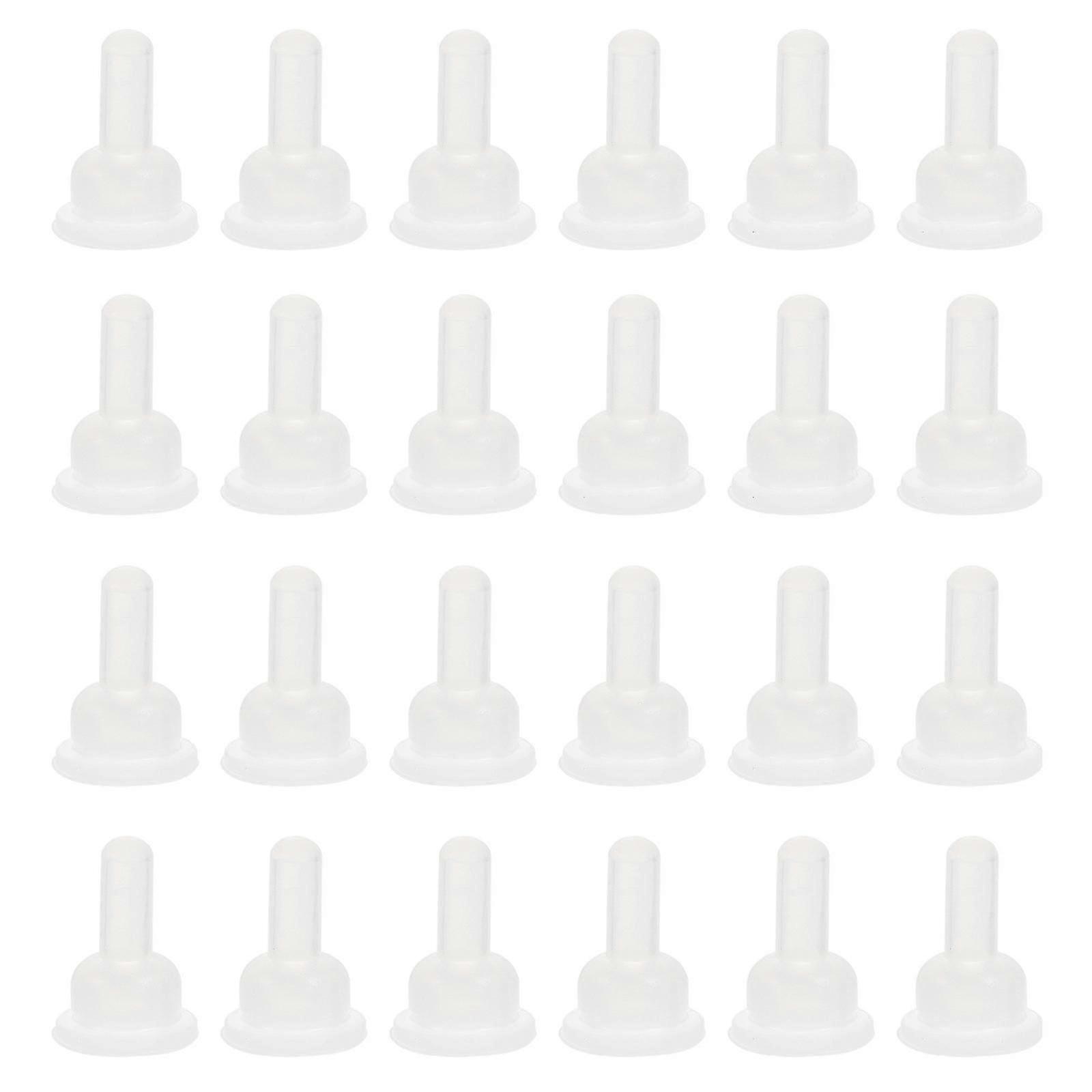 40pcs Pet Nurser Nipples Silicone Replacement Pacifiers Pet Food Bottles Pacifiers