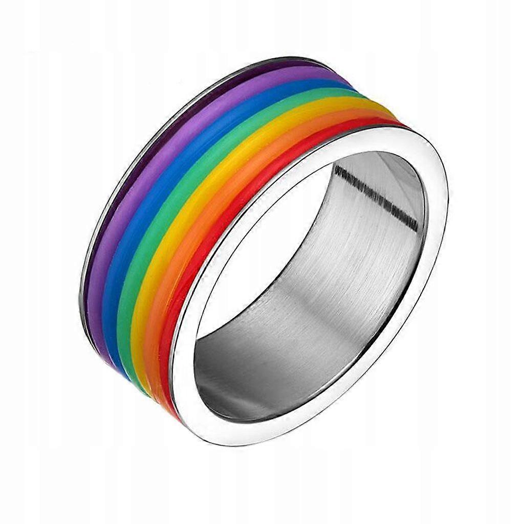 9mm Stainless Steel Silicone Rainbow