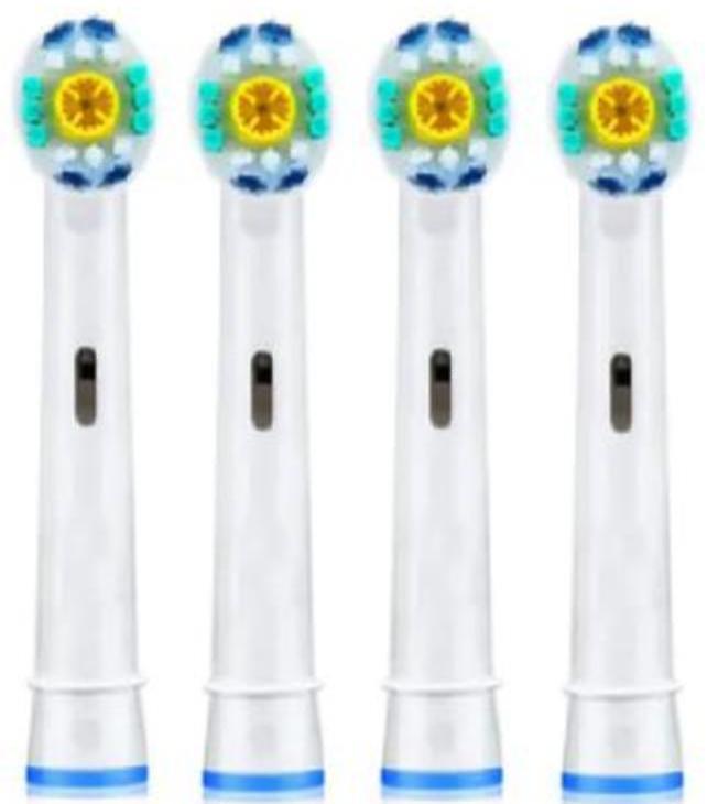 4-Pack Toothbrush Heads Oral-B Compatible-EB18A