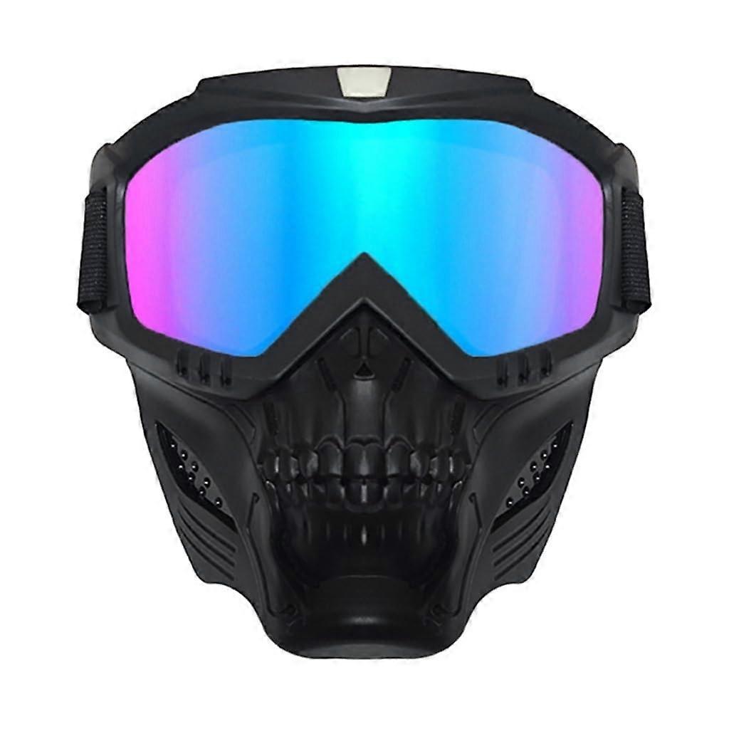 Tactical Full Face Mask with Anti-Fog High Definition Lenses, Adjustable Ski Mask, Comfortable Foam Padding in Two Colors (A7, C1)