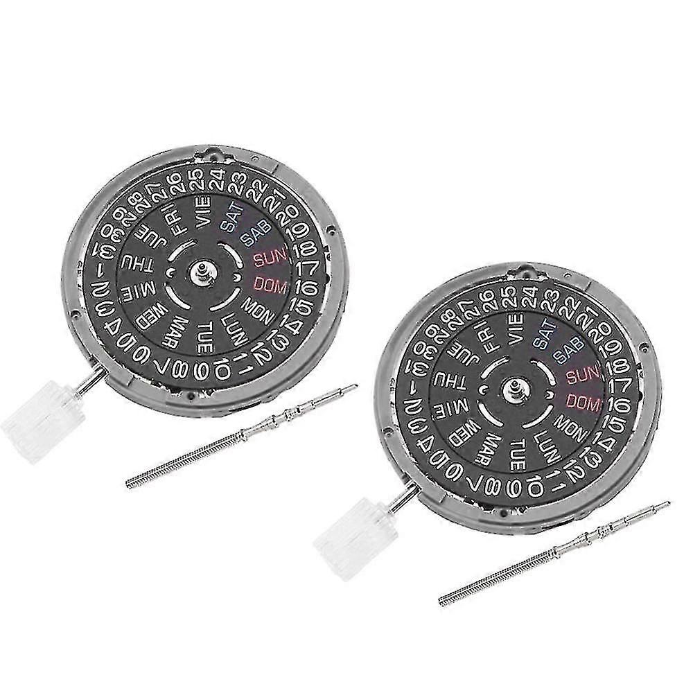 2pcs Nh36 Nh36a Automatic Movement -winding Mechanical Quick Date/day Setting 3.8 O'clock Crown 24