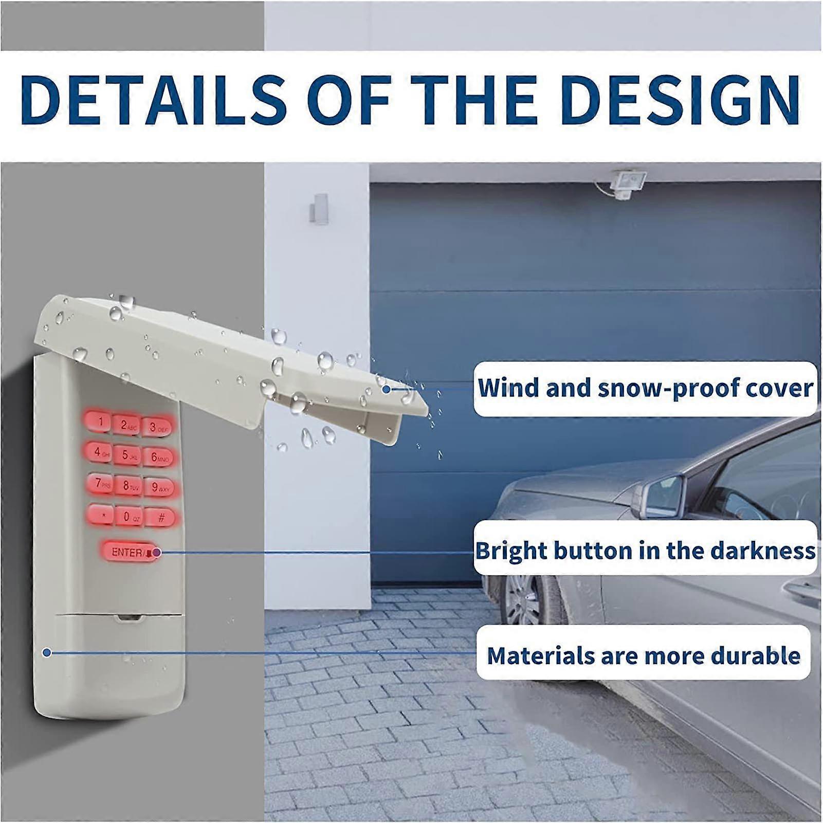 LiftMaster Garage Door Keypad – Keyless Entry Opener For 877LM, 940ESTD, 893LM Models 10 thumbnail image