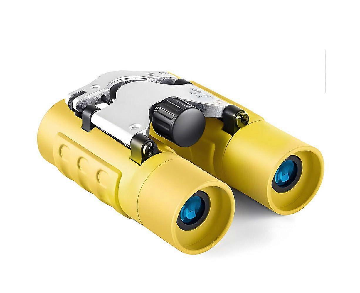 8 x 21 High Resolution Childrens Mini Optical Binoculars - Yellow