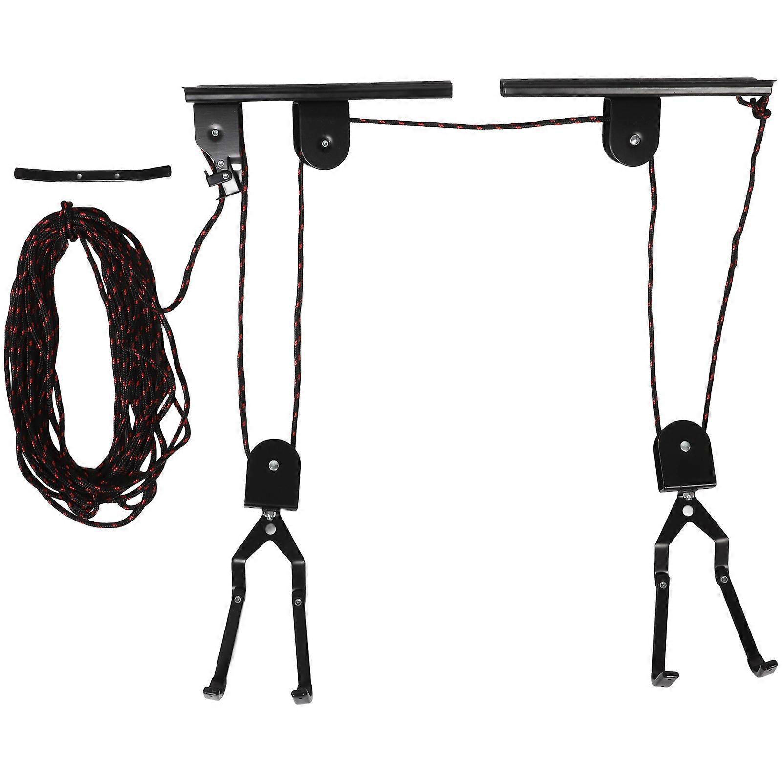 Ceiling Bike Hoist Rack, Wall Mount for Efficient Bike Management, Stylish Addition