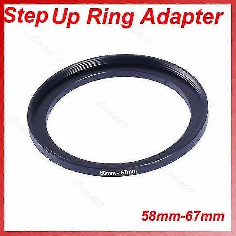 58mm-67mm Filter Step Up Rings Stepping Adapter Step Up Rings Lens Adapter Edition0612