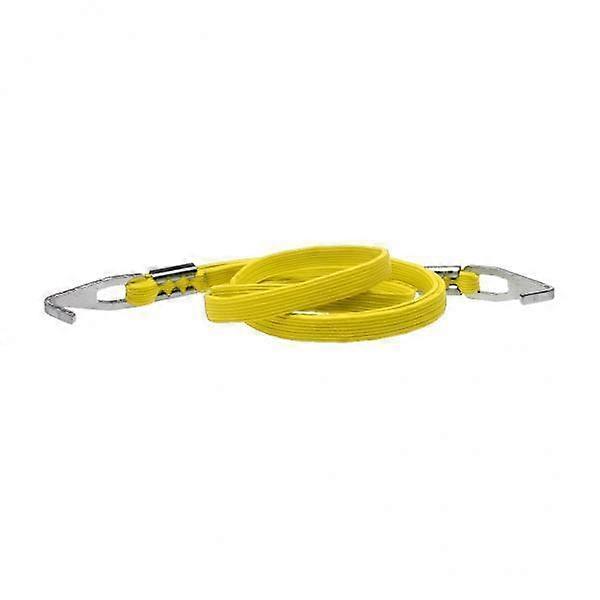 2x 0cm tag elastisk bindebånd bagage med kroge sort/gul