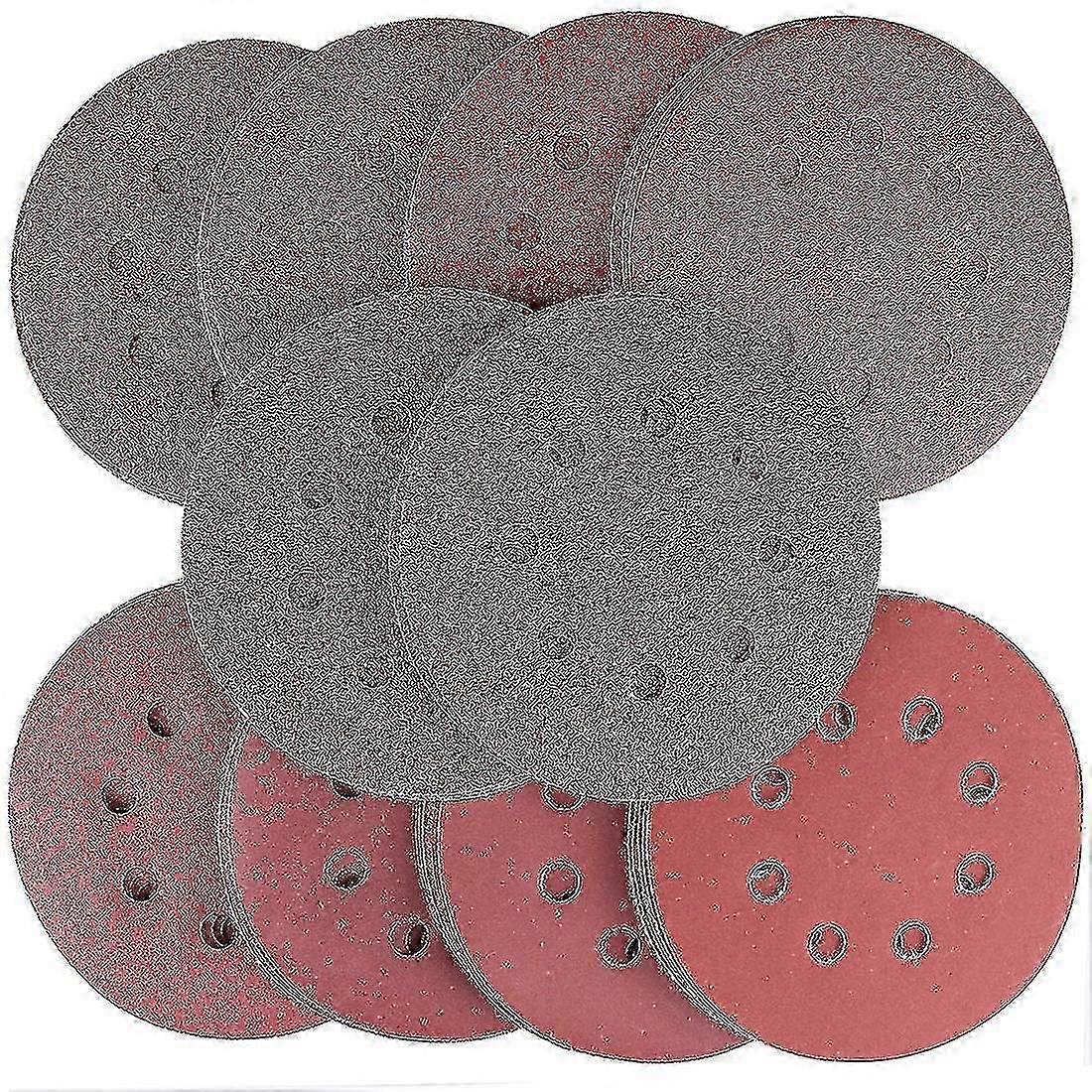 80pcs 40-400 Grit Sanding Discs Pads with 8-Holes, Assorted Sandpaper for Tools