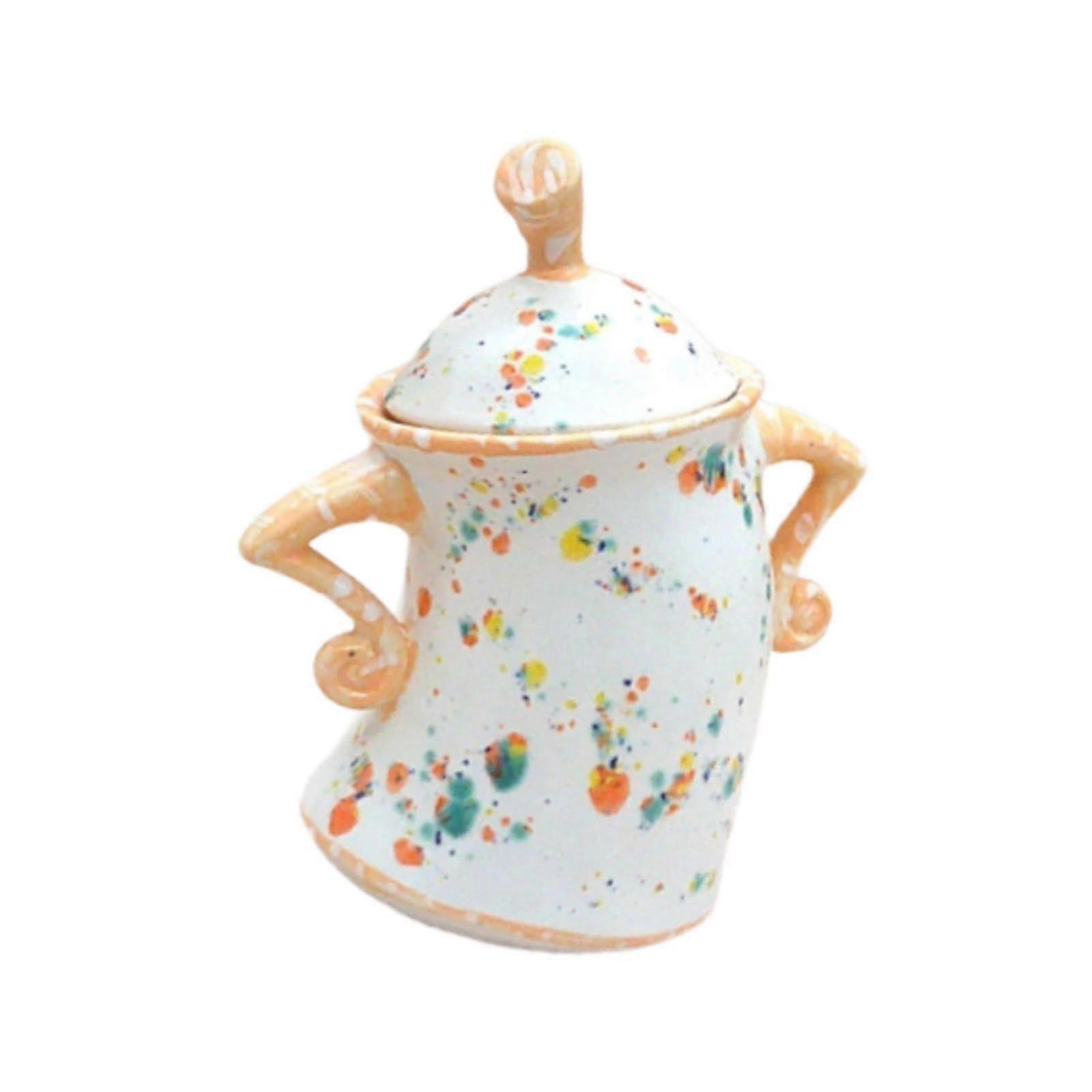 Bule de Chá Sassy Canister com Atitude para Sala de Estar Cozinha de Casamento, Ideal para Uso Compatível com a Marca, Cor Amarela