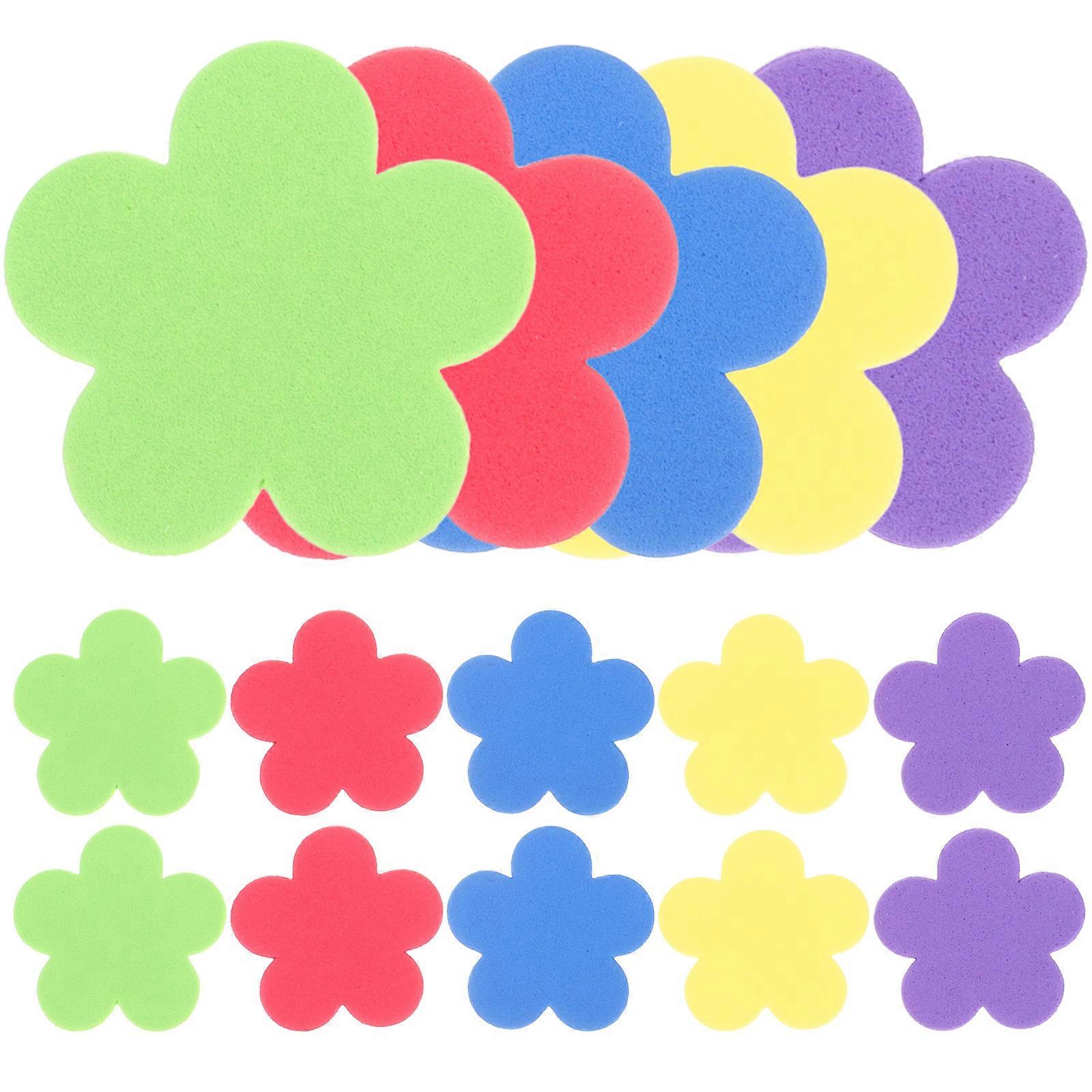 Self-Adhesive Flower Stickers Childrens Decorative Rewards Kindergarten Use 50Pcs