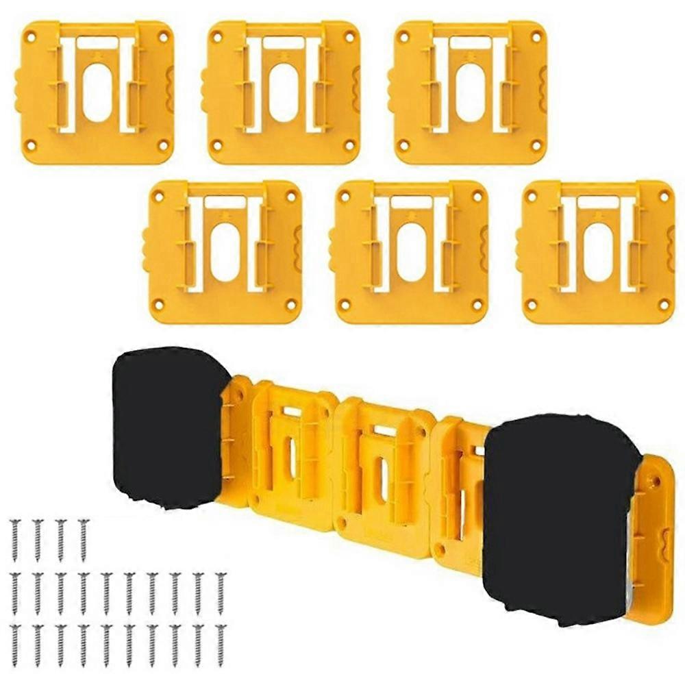 RIS-D-1 6 قطع ل Dewalt 20V / 60V DCB200 حامل البطارية حائط تخزين يتصاعد رف البطارية