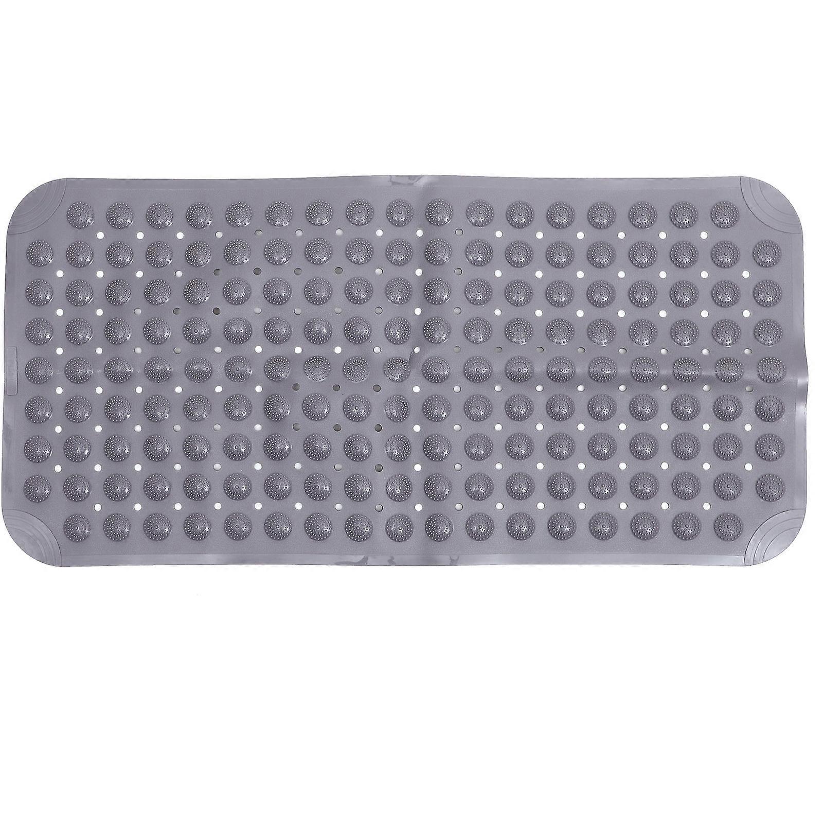 Bathtub Shower Mat Non Slip Carpet Square Grey 80.00X40.00X1.00Cm Antiskid Bathroom Use 1Pack