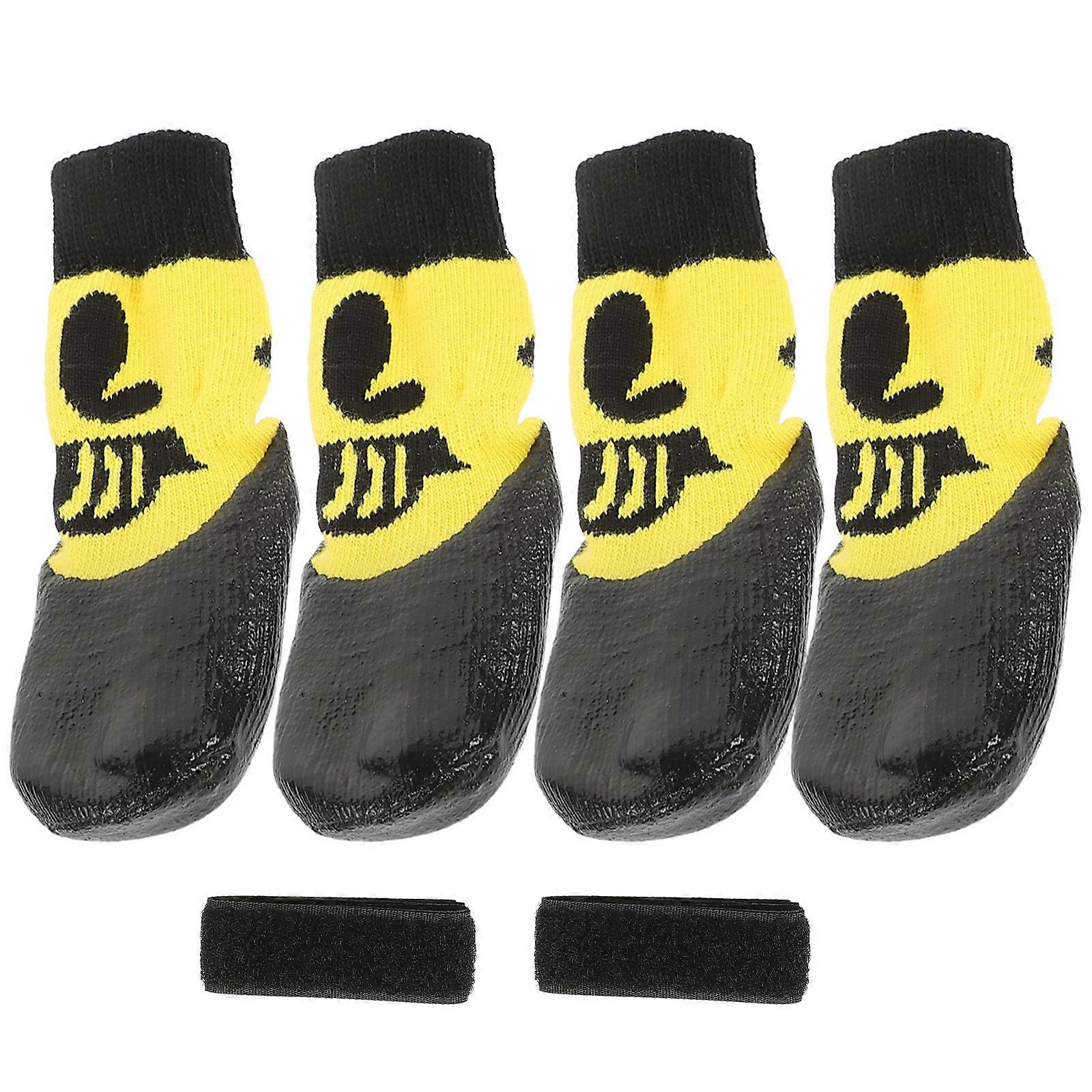 Dog Socks Small Elastic Pet Socks Skin-Friendly Dog Accessory Assorted Color 3.46X1.57X0.39In Breathable 1 Pair
