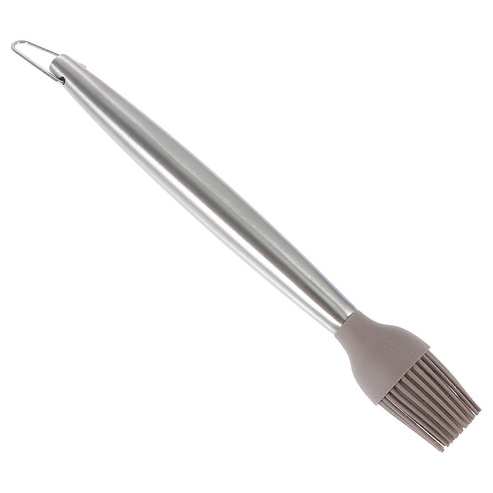Stainless Steel Basting Brush with Heat Resistant Food Grade Silicone Ideal for BBQ, Grilling, and Baking