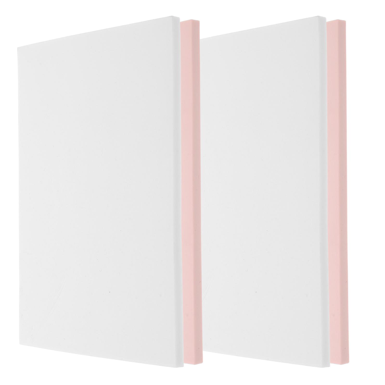 Stamp Making Kit Rubber Stamp Blocks For School Activities Pink 15.00X10.00X0.60CM Durable Rubber
