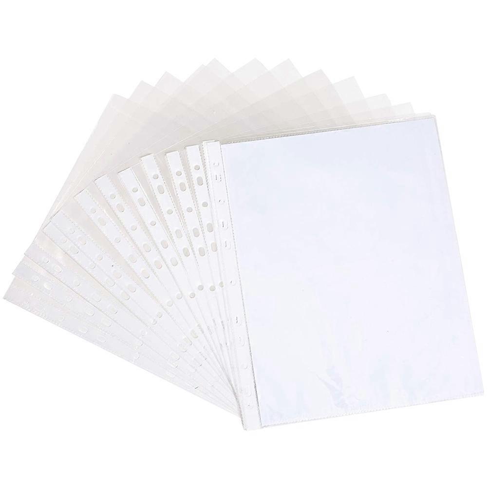 200pcs Clear Punched Sheet Protectors for Document Organization – Easy Loading Page Protectors for Binders and Important Papers Storage