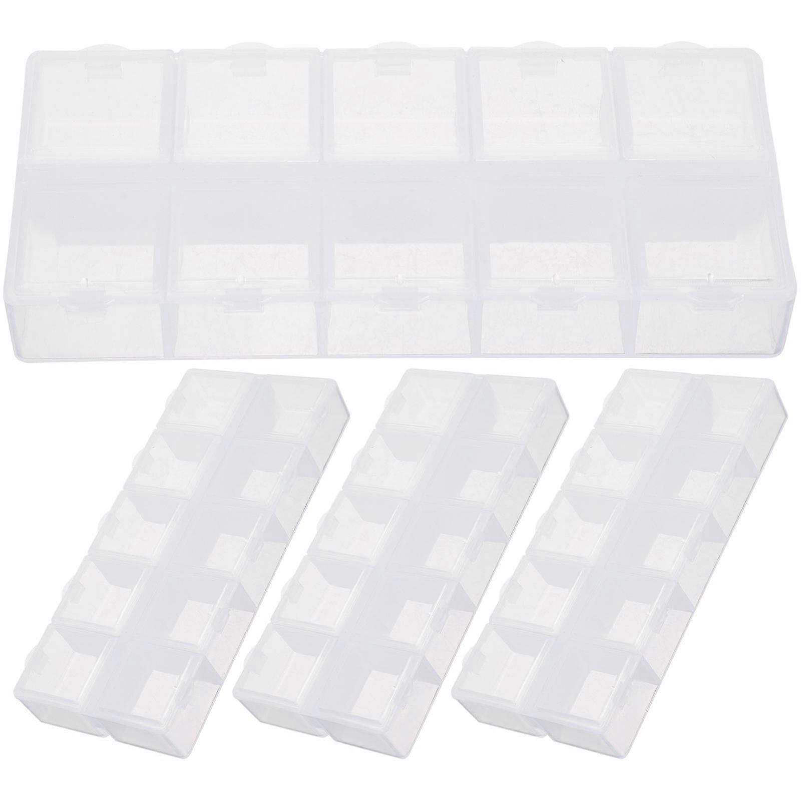 Divided Bead Organizer Container Organizer For Beads 4Set