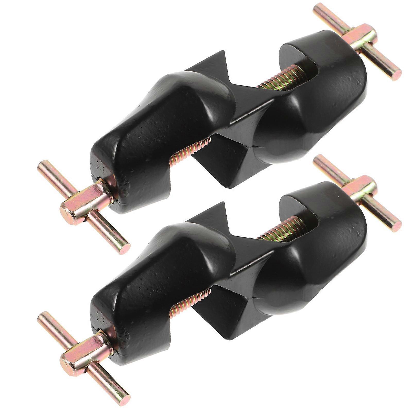 Flask Clamp Securing to Bracket Rod Industrial Settings Material 2Pcs
