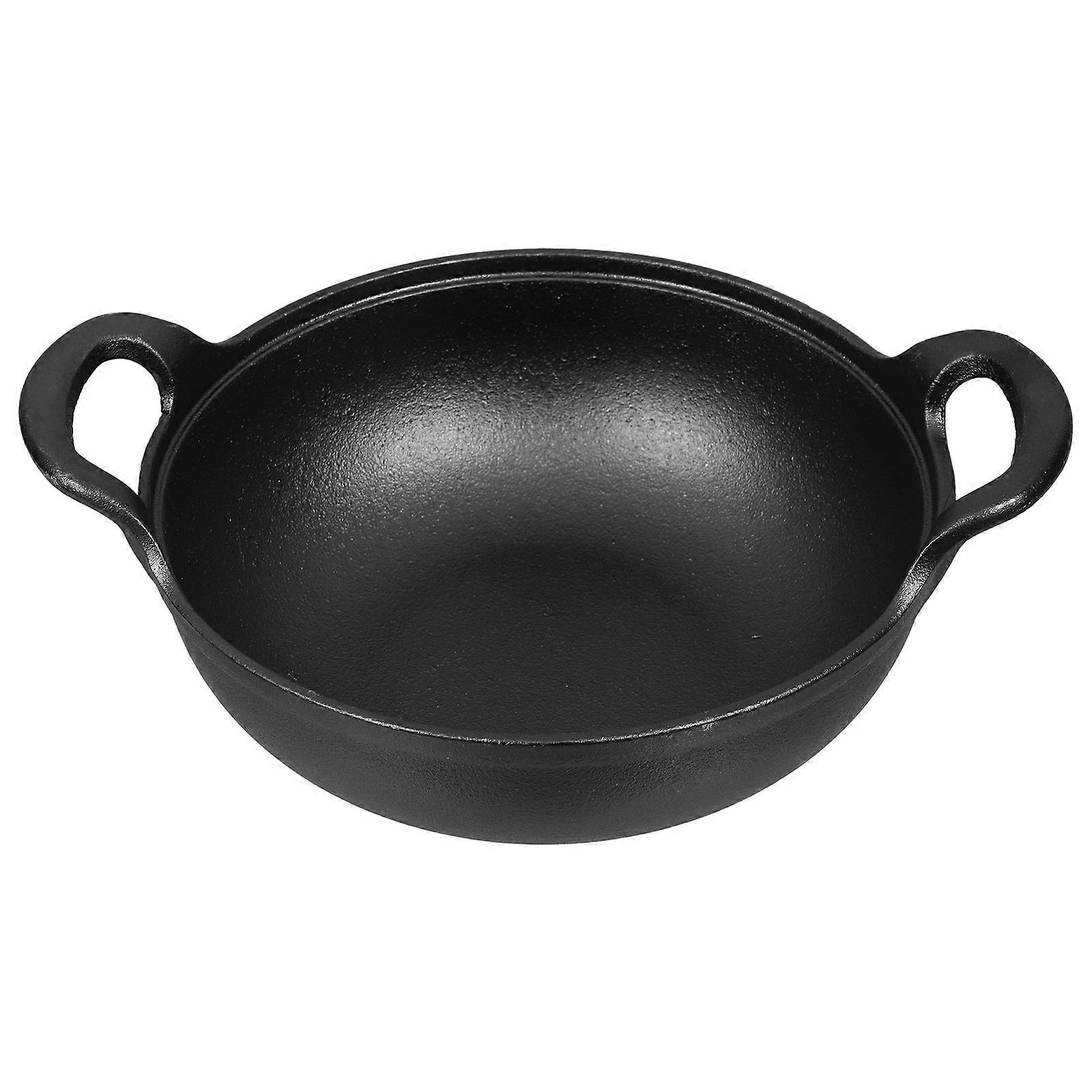 Small Cast Iron Pan Saucepan For Home Cooks Kitchen Use Ingot Shape 7.9X7.9X2.6in 1Set