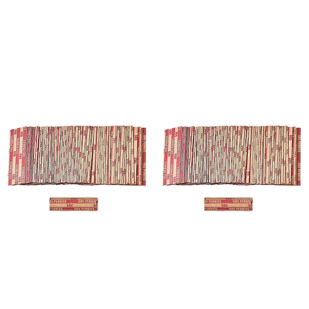 Penny Coin Wrappers Penny Sleeves Flat Penny Rolls Wrappers 100PCS