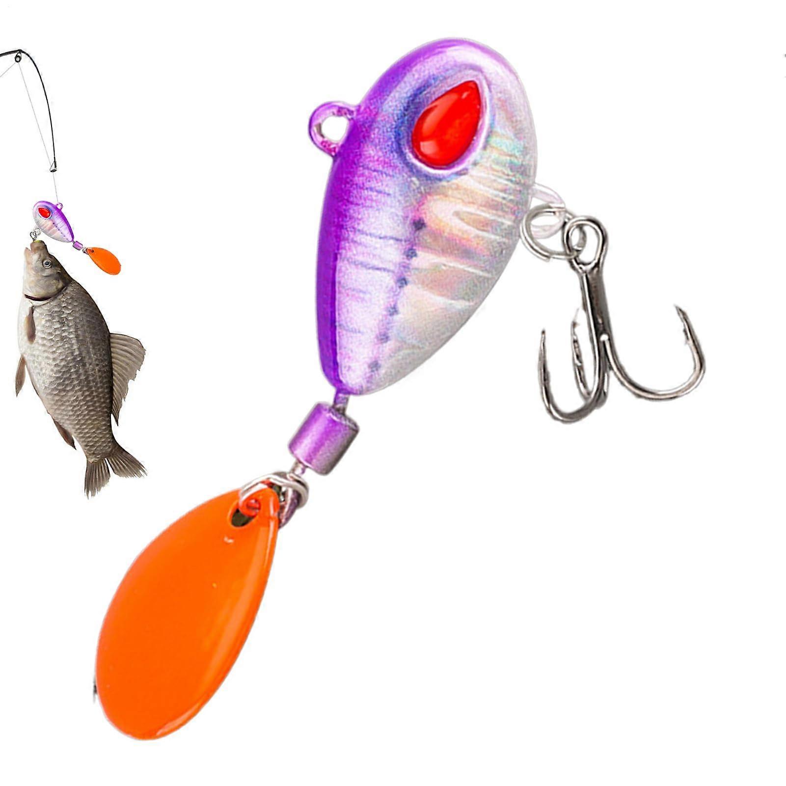 Angelköder für Le – Violett, Drehende und Vibrierende Köder für Salzwasser und Süßwasser, Boot und Camping Zubehör
