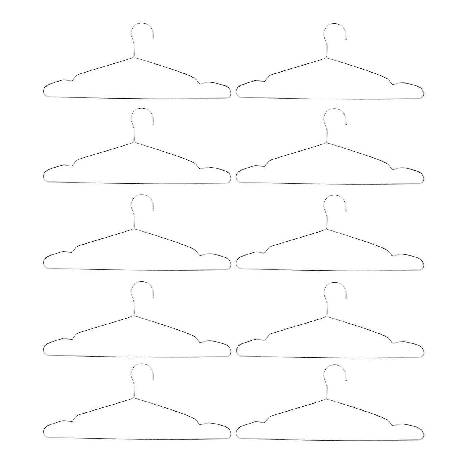 Stainless Steel Coat Hangers Set Clothing Rack for Wardrobe, Use Space Saving Design for Drying & Storing Garments