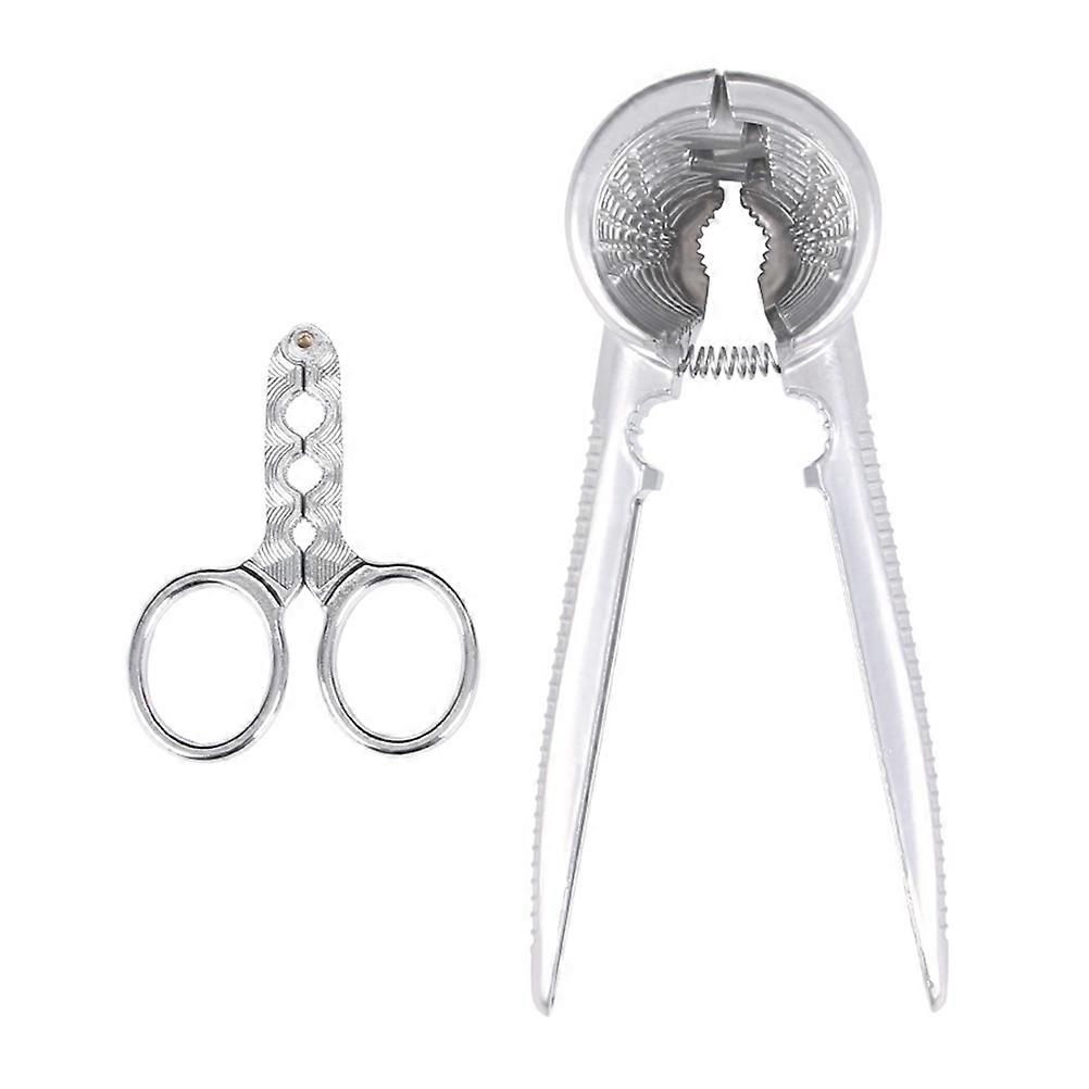 Nut Cracker Practical Aluminum Alloy Shucker Melon Plier Walnut Shell Opener Kitchen Gadget Home Use 2Pcs