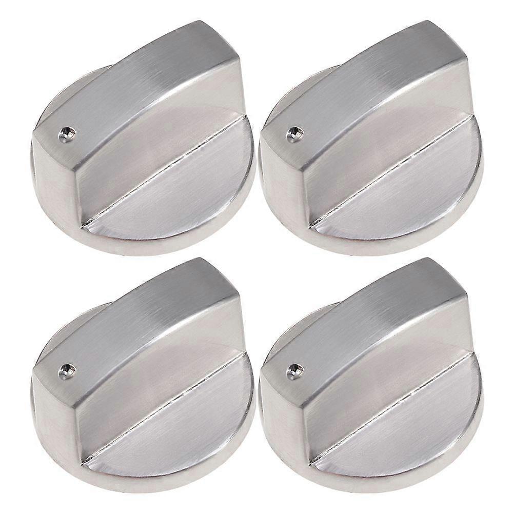 4pcs Gas Stove Switch Knob Rotary Switch Knob Right Angle 0 Burner Control Knob