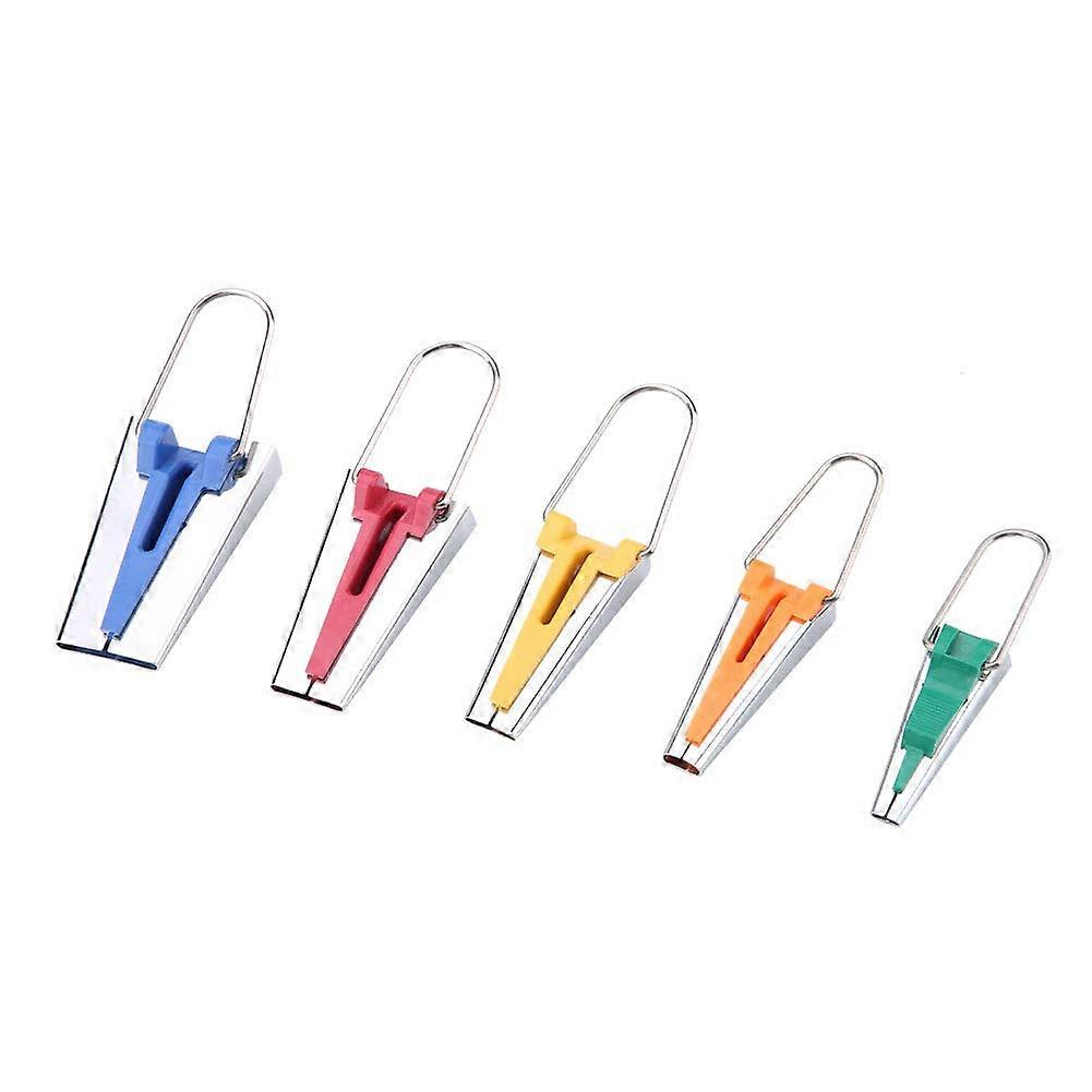 Bias Tape Maker Set with 5 Sizes for Sewing and Quilting Fabrics