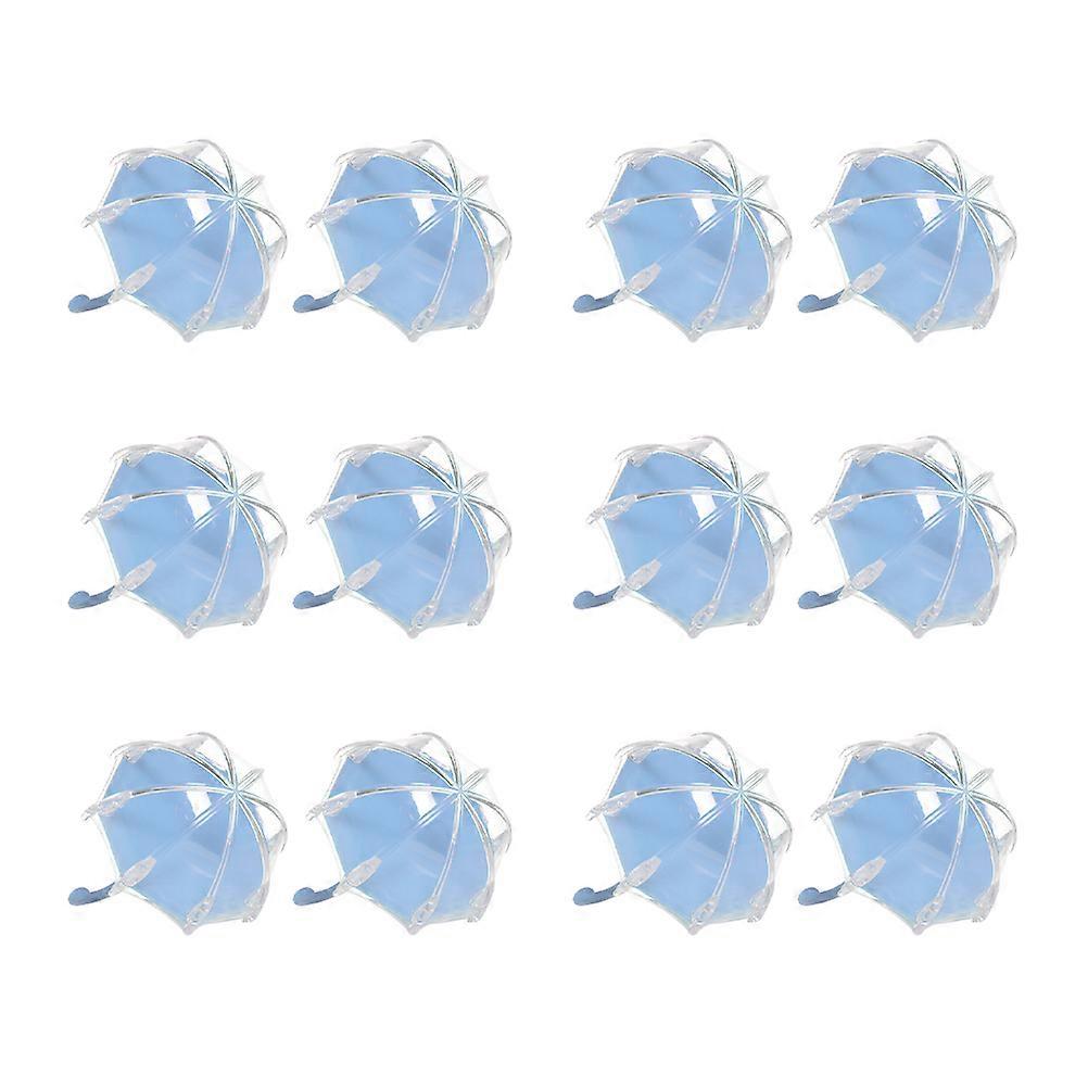 Small Candy Boxes For Wedding Creative Heart Shaped Candy Box Blue Storage 12Pcs