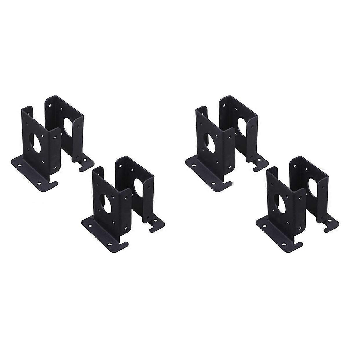 8Pcs Adjustable Wood Fence Pergola Post Base Brackets Kit Heavy Duty Post Anchor Base Brackets for D