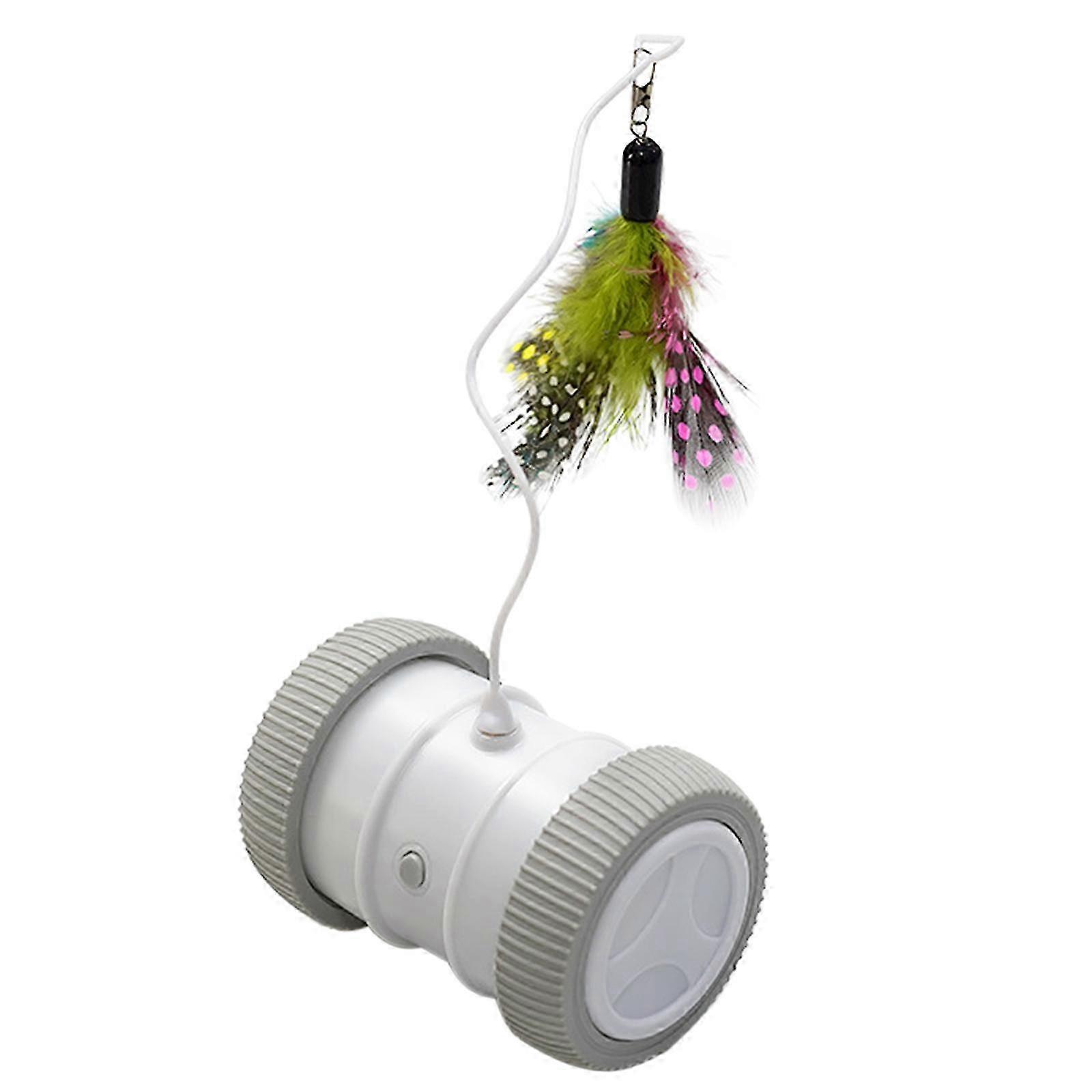 Interactive for Cat Feather Toy Random Moving Automatic Roller Electric for Smar--