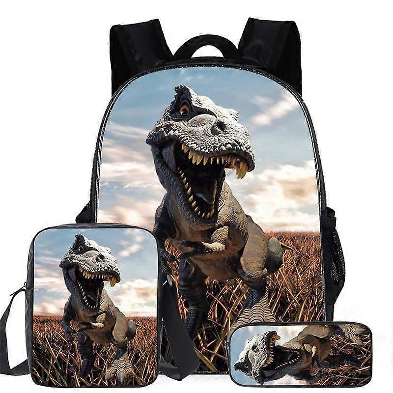 Student backpack three piece set cartoon backpack