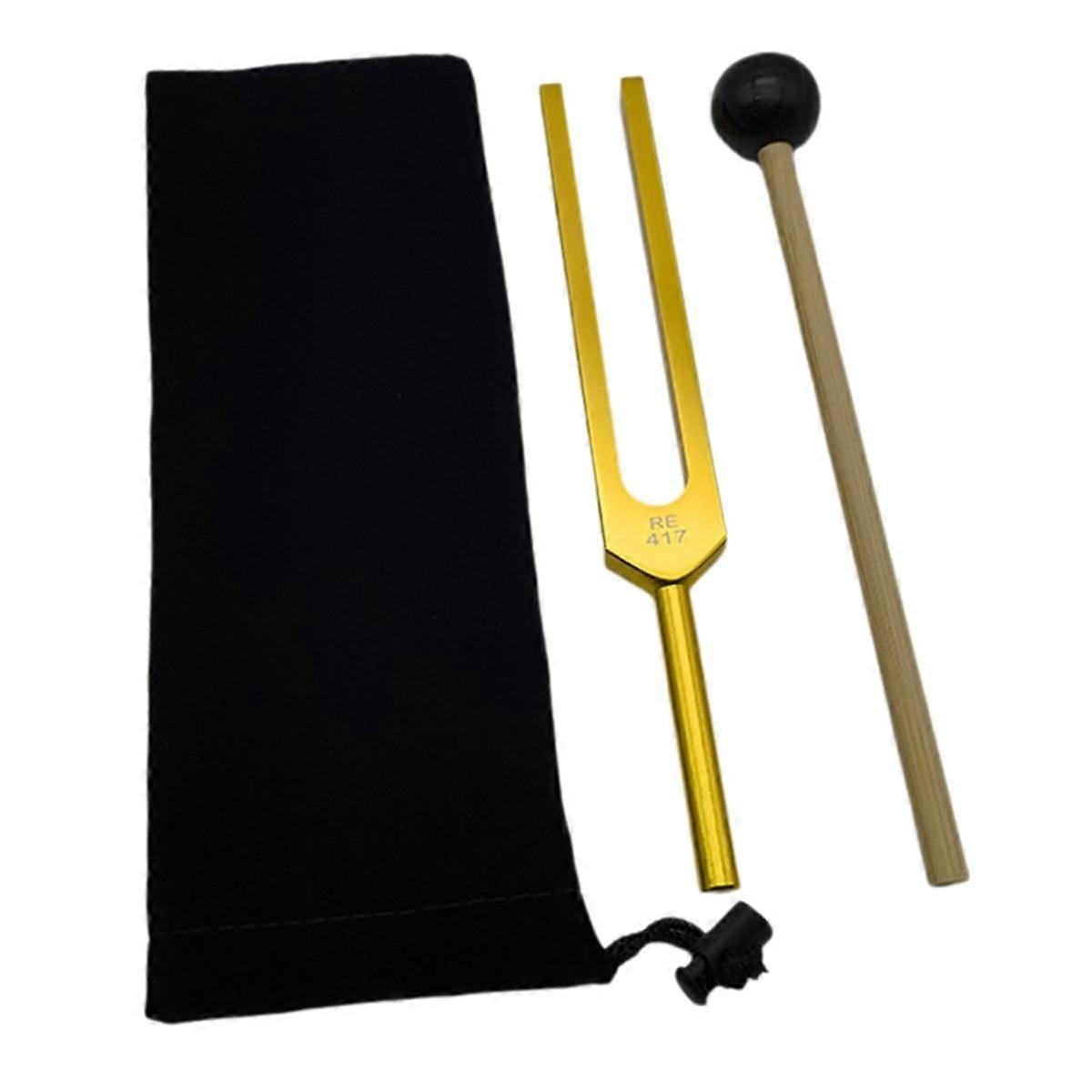 Aluminum Alloy Tuning Fork Set Sound Therapy Instrument Musical Instrument Accessories Relieve Work Stress RE417HZ