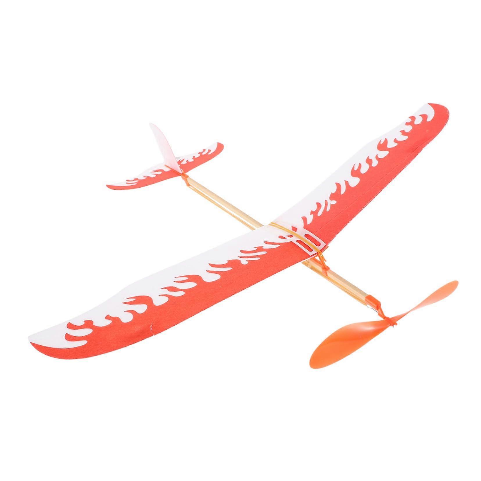 Powered airplane model bird toy for carnival crafts, airplane toy model kits for windpowered airplane models, red plastic model airplane.