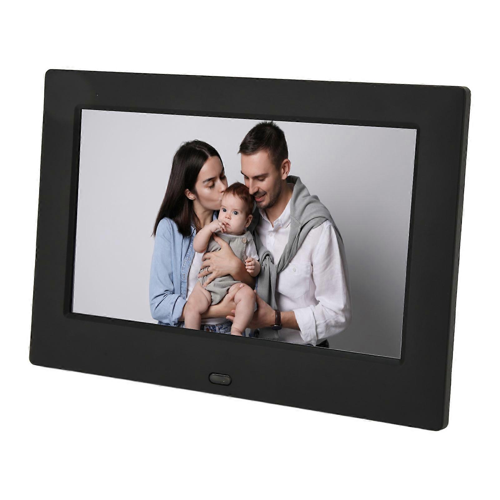7 Inch Digital Photo Frame HD 1080P Digital Picture Frame Photo Album with Clock and Calendar Function 100‑240V US Plug 