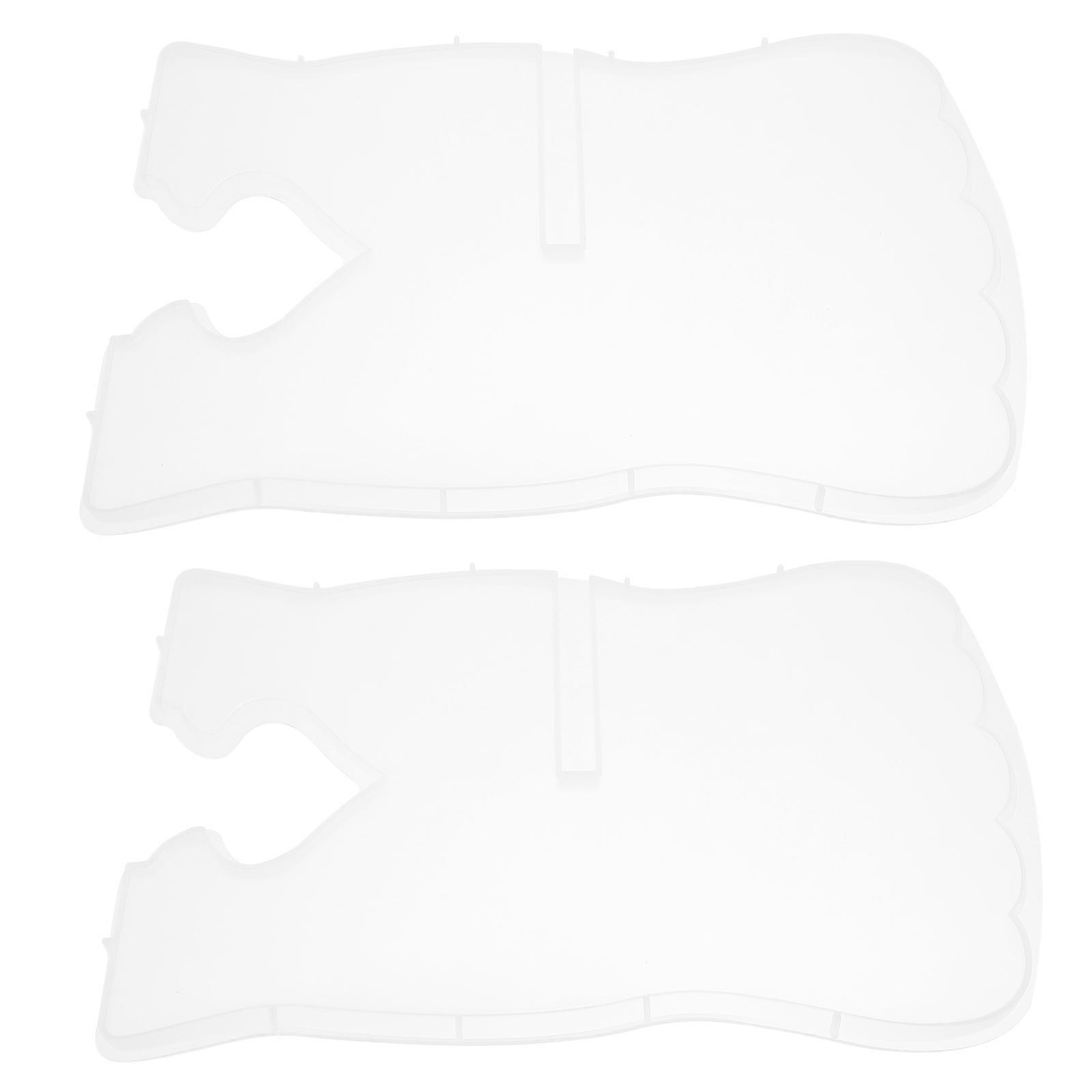 Reading Book Stand Music Holder Mould For Displaying Books Cooks White 29.00X19.00X0.80CM Reusable 2Pcs