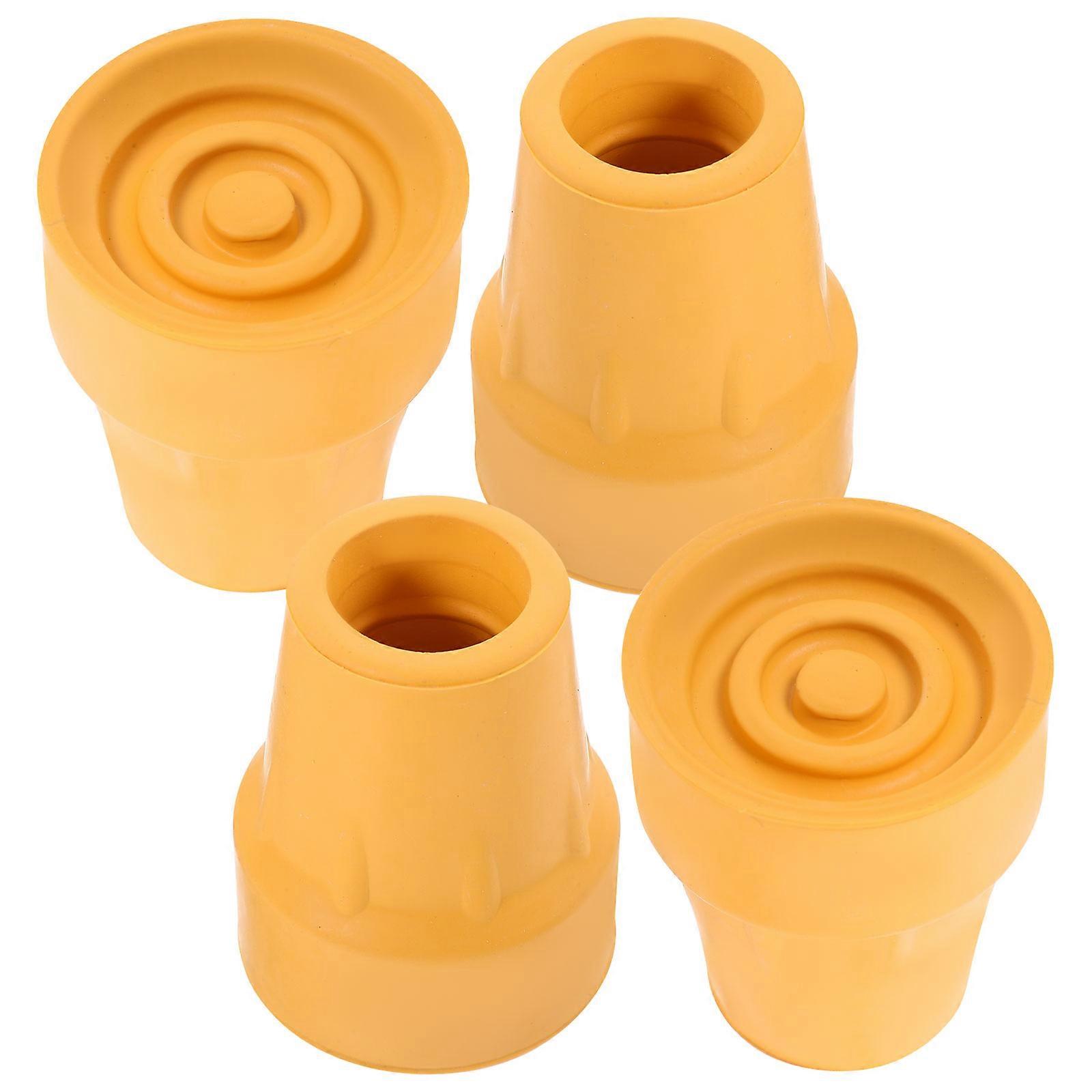 Crutch Tips Replacement Trekking Pole Tips Nonskid Cane Foot Protectors Elderly Users of Canes and Walking Sticks 4Pcs
