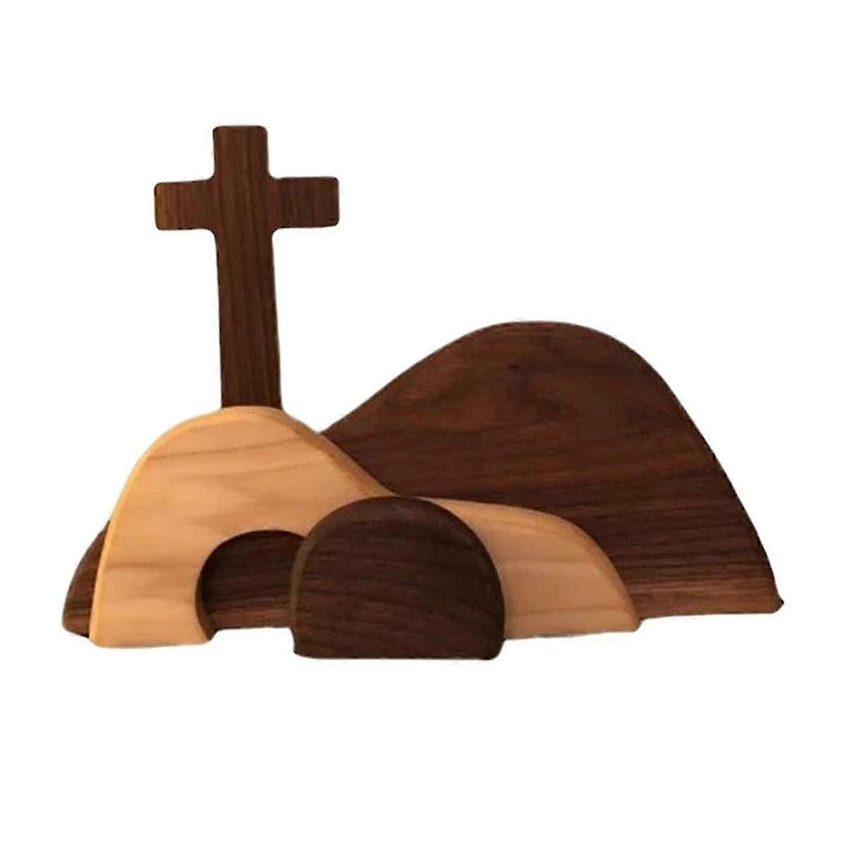 Wooden Easter Empty Tomb and Scenes