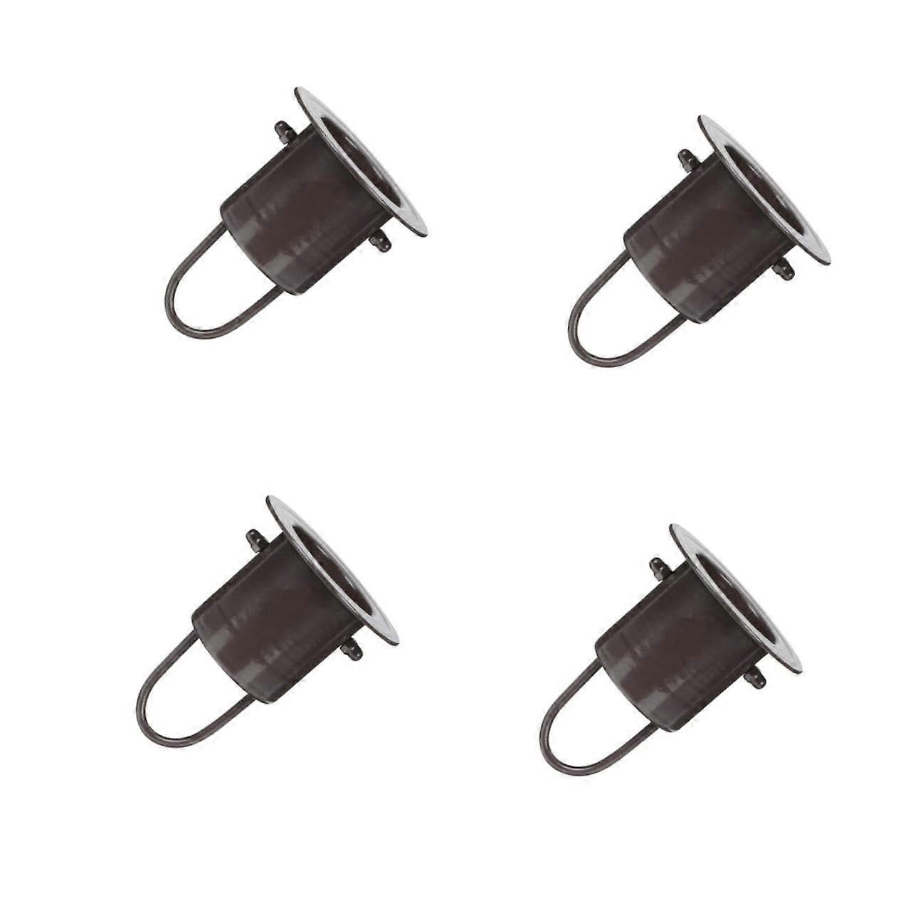4 Pieces Rain Chain Adapter Decorative Rain Chain Holder Gutter Kit Rain Chain Downspout Adapter Replacement for Rain Chains Aluminum Alloy Black