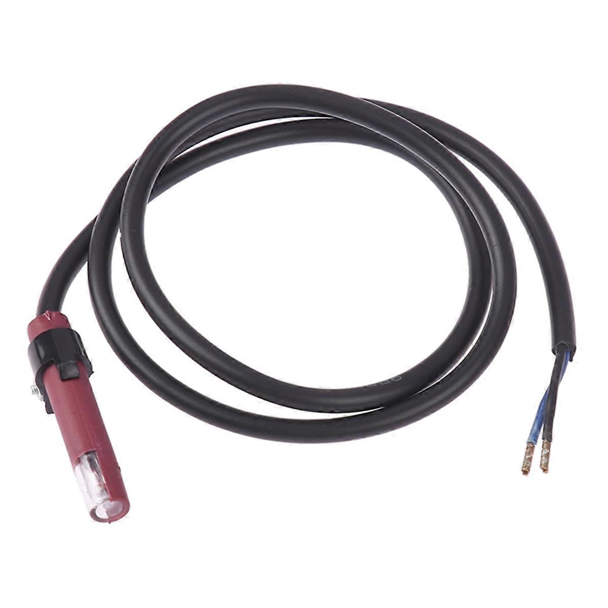 QRB1 Flame Detector Photosensitive Electric Eye Burner Detection Photoresistor Red QRB1 Photocell fo