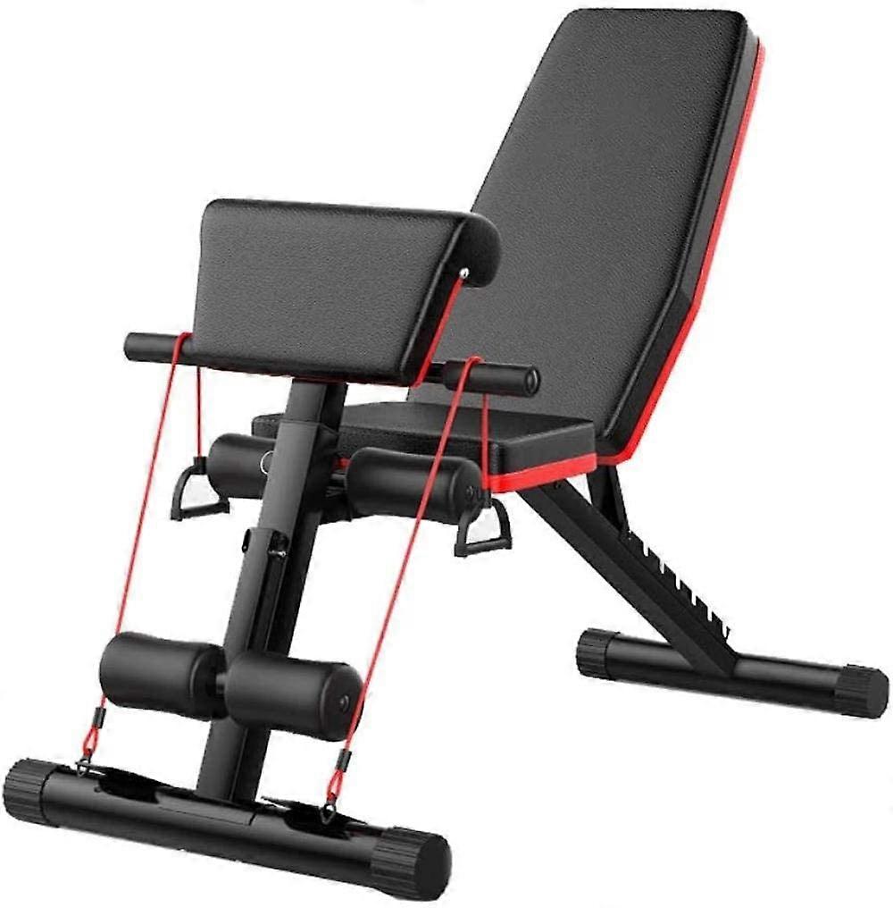 Adjustable Weight Bench, Foldable 5 in 1 Gym AB Bench Decline Slant Board
