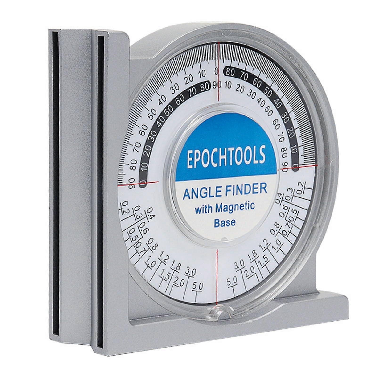 Inclinometer Angle Finder For Roof Angles, Multifunctional Measurement Tool For Home And Industry, 9.5 cm Grey