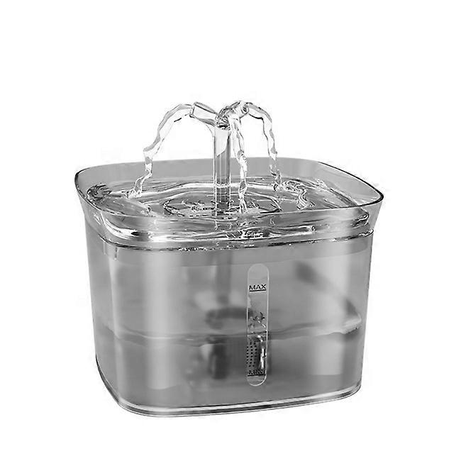 Pet Drinker, Automatic Cat Drinker Dog Drinker for Cats, Dogs, Multiple Pets (Gray, Plastic)