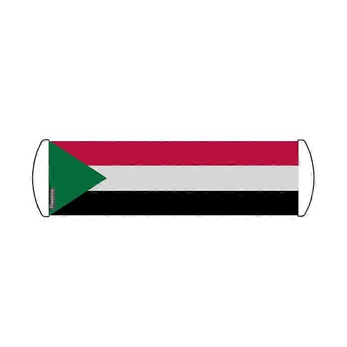 Scrolling Banner – Flag of Sudan – 17 x 50 cm – Polyester – Hand Flag